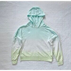 Juicy Couture Sport Women’s Small Green Ombre Pullover Hoodie With Thumb Holes